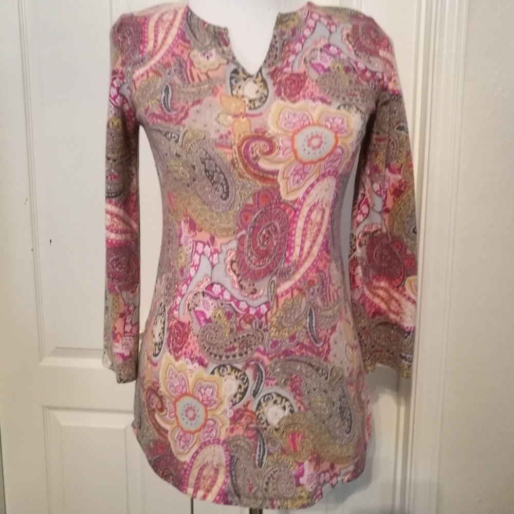 Neiman Marcus Cashmere and Silk Sweater Sz S